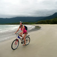 Cycling on the Beach
