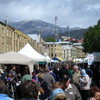 Salamanca Place Markets in Hobart