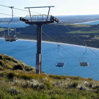 chairlift to the top of the Nut in Stanley