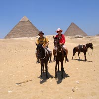 Horse ride at the pyramids