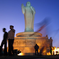 Budda statue in Hyderabad