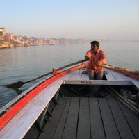 Morning Varanasi row