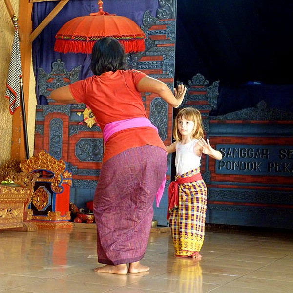 Dance class at Pondok Pekak
