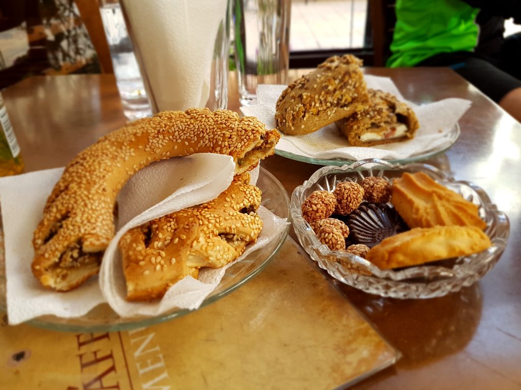 Greek bread from the bakery