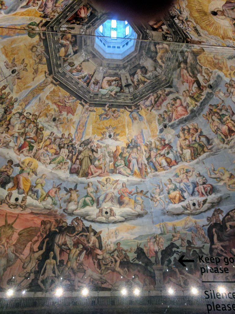 Frescos on the Florence duomo dome