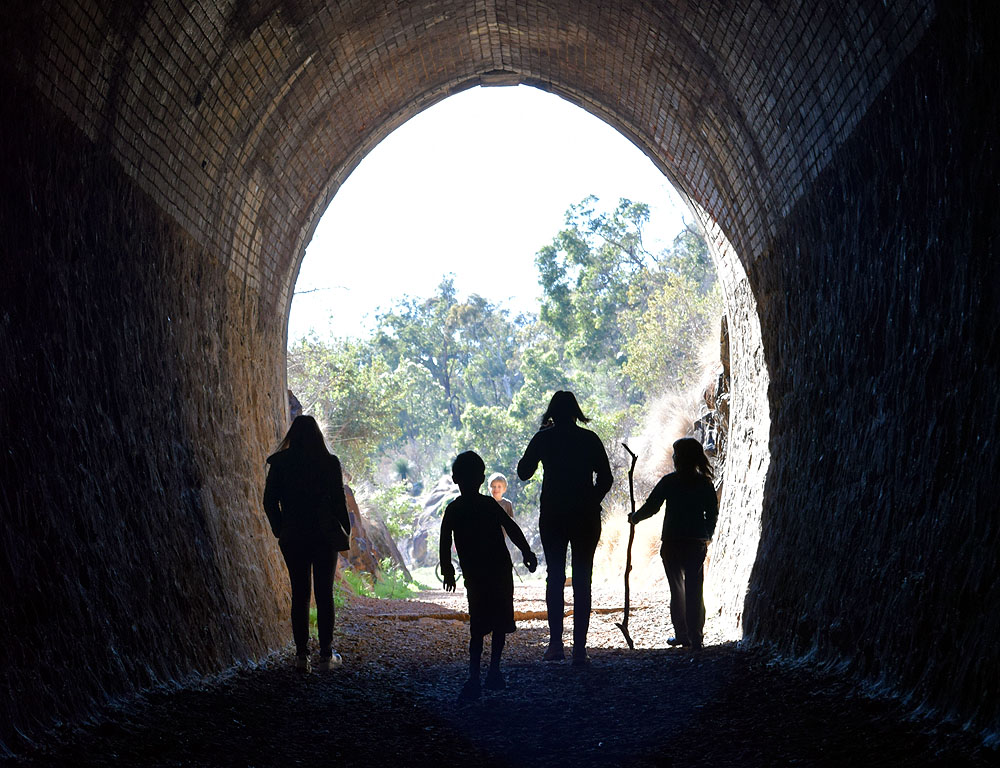Swan View Railway tunnel at John Forest National Park