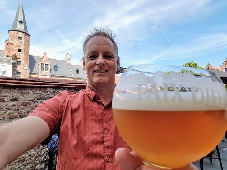 Having a beer in Belgium in 2017